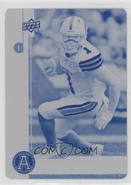 2018 Upper Deck CFL - [Base] - Achievement Printing Plate Cyan #80 - Anthony Coombs /1