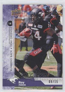 2018 Upper Deck CFL - [Base] - Purple #37 - Roy Finch /15