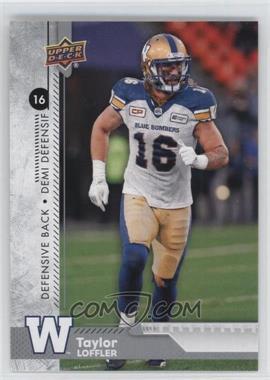 2018 Upper Deck CFL - [Base] #38 - Taylor Loffler