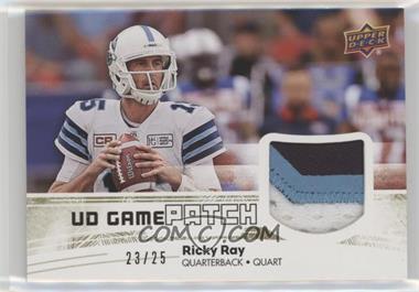 2018 Upper Deck CFL - UD Game Jersey - Patch #GJ-RR - Ricky Ray /25