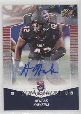 2018 Upper Deck USA Football - [Base] - Autographs #12 - Aeneas Hawkins