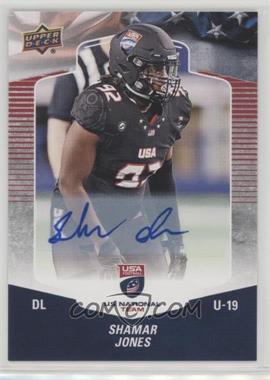 2018 Upper Deck USA Football - [Base] - Autographs #2 - Shamar Jones