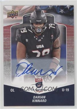 2018 Upper Deck USA Football - [Base] - Autographs #99 - Darian Kinnard