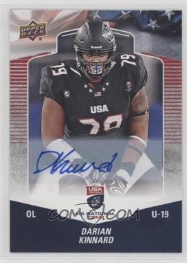 2018 Upper Deck USA Football - [Base] - Autographs #99 - Darian Kinnard