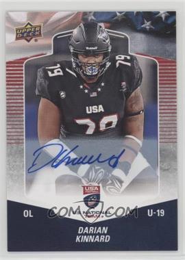 2018 Upper Deck USA Football - [Base] - Autographs #99 - Darian Kinnard