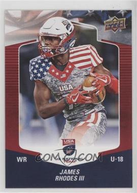 2018 Upper Deck USA Football - [Base] - Blue Border #11 - James Rhodes III