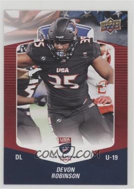 2018 Upper Deck USA Football - [Base] - Blue Border #37 - Devon Robinson