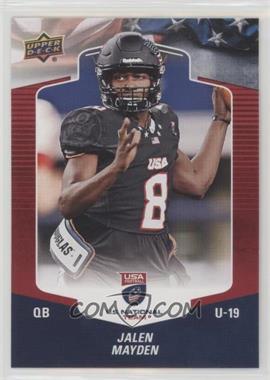 2018 Upper Deck USA Football - [Base] - Blue Border #39 - Jalen Mayden