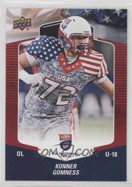 2018 Upper Deck USA Football - [Base] - Blue Border #87 - Konner Gomness