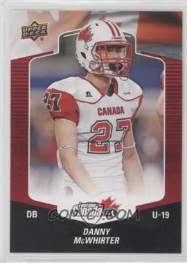 2018 Upper Deck USA Football - [Base] - Red Border #124 - Danny McWhirter