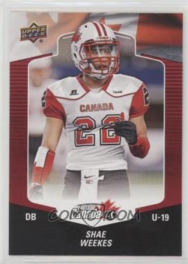 2018 Upper Deck USA Football - [Base] - Red Border #151 - Shae Weekes