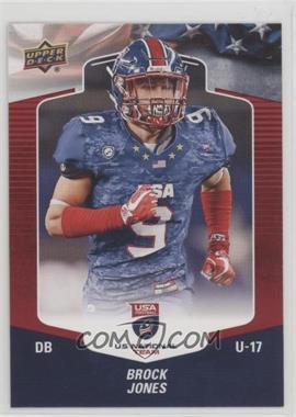 2018 Upper Deck USA Football - [Base] - Red Border #156 - Brock Jones