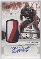 Auto - Evan Gregory #/99