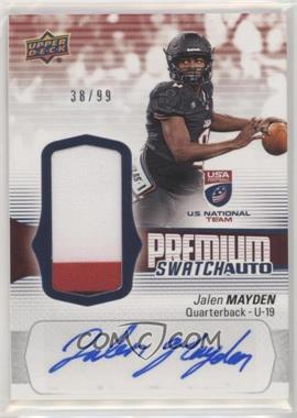 2018 Upper Deck USA Football - U19 Premium Swatch #FS-16 - Auto - Jalen Mayden /99