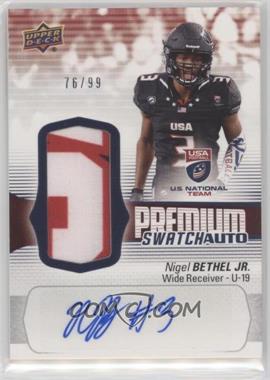 2018 Upper Deck USA Football - U19 Premium Swatch #FS-19 - Auto - Nigel Bethel Jr. /99