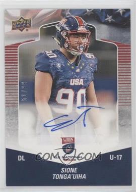 2018 Upper Deck USA Football - USA U17 Auto #A-32 - Sione Tongauiha /99