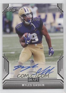 2019 Leaf Draft - Autographs #BA-MG3 - Myles Gaskin