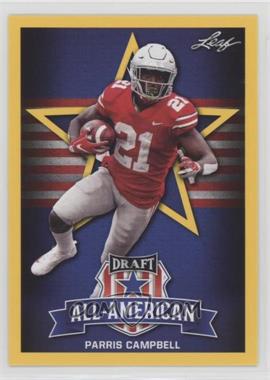 2019 Leaf Draft - [Base] - Gold #80 - All-American - Parris Campbell