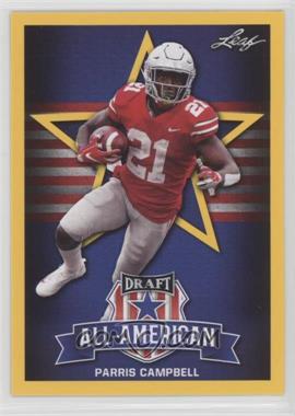 2019 Leaf Draft - [Base] - Gold #80 - All-American - Parris Campbell