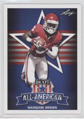 2019 Leaf Draft - [Base] #78 - All-American - Marquise Brown