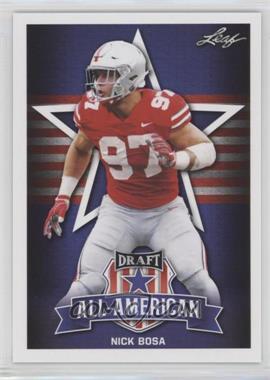 2019 Leaf Draft - [Base] #79 - All-American - Nick Bosa