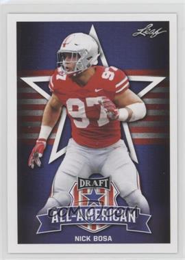 2019 Leaf Draft - [Base] #79 - All-American - Nick Bosa