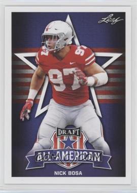 2019 Leaf Draft - [Base] #79 - All-American - Nick Bosa