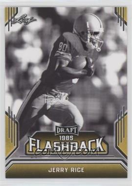2019 Leaf Draft - Flashback - Gold #07 - 1985 Flashback - Jerry Rice