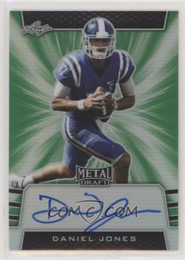 2019 Leaf Metal Draft - [Base] - Green #BA-DJ1 - Daniel Jones /10