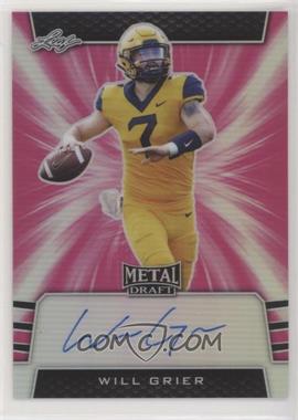 2019 Leaf Metal Draft - Photo Variation - Pink #PV-WG1 - Will Grier /20