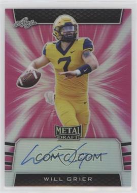 2019 Leaf Metal Draft - Photo Variation - Pink #PV-WG1 - Will Grier /20