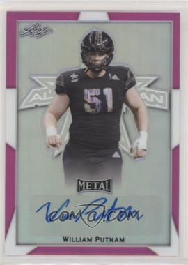 2019 Leaf Metal U.S. Army All-American Bowl - [Base] - Pink #BA-WP2 - William Putnam /10