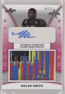 2019 Leaf Metal U.S. Army All-American Bowl - Patch Autographs - Pink #PA-NS1 - Nolan Smith /12