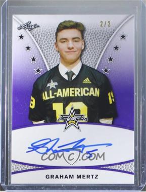 2019 Leaf Metal U.S. Army All-American Bowl - Tour Autographs - Pre-Production Proof Purple #TA-GM1 - Graham Mertz /2