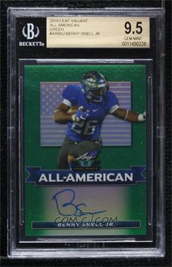 2019 Leaf Valiant - All-American - Green #AA-BSJ - Benny Snell Jr. /75 [BGS 9.5 GEM MINT]