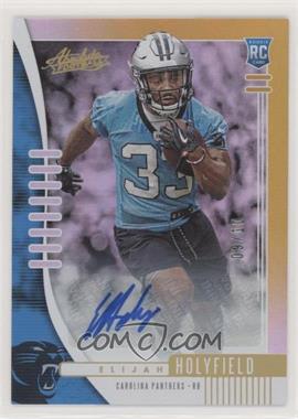 2019 Panini Absolute - [Base] - Gold Spectrum Signatures #147 - Rookie - Elijah Holyfield /10