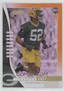 2019 Panini Absolute - [Base] - Orange Spectrum #156 - Rookie - Rashan Gary /75 [EX to NM]