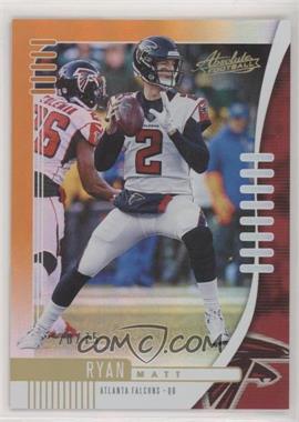 2019 Panini Absolute - [Base] - Orange Spectrum #79 - Matt Ryan /75