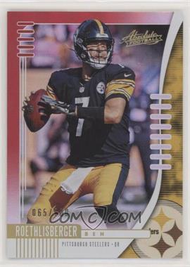 2019 Panini Absolute - [Base] - Red Spectrum #16 - Ben Roethlisberger /100