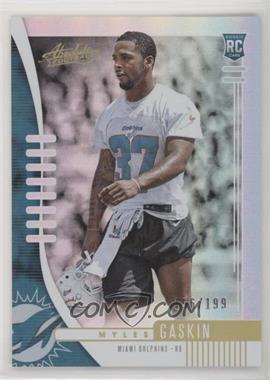 2019 Panini Absolute - [Base] - Spectrum #169 - Rookie - Myles Gaskin /199