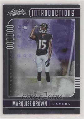 2019 Panini Absolute - Introductions #14 - Marquise Brown