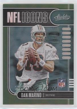 2019 Panini Absolute - NFL Icons - Green Spectrum #13 - Dan Marino /25