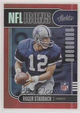 2019 Panini Absolute - NFL Icons - Red Spectrum #12 - Roger Staubach /100
