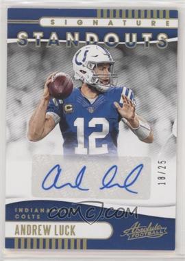 2019 Panini Absolute - Signature Standouts #SS-AL - Andrew Luck /25