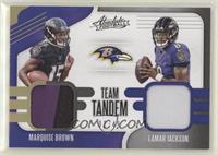 Lamar Jackson, Marquise Brown #/49