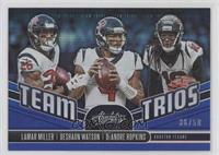 Deshaun Watson, Lamar Miller, DeAndre Hopkins #/50