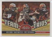 Odell Beckham Jr., Baker Mayfield, Nick Chubb #/10