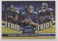 Derrick Henry, Marcus Mariota, Corey Davis #/10