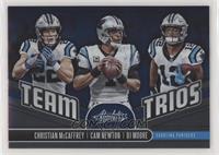 Cam Newton, Christian McCaffrey, DJ Moore