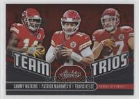 Travis Kelce, Patrick Mahomes II, Sammy Watkins